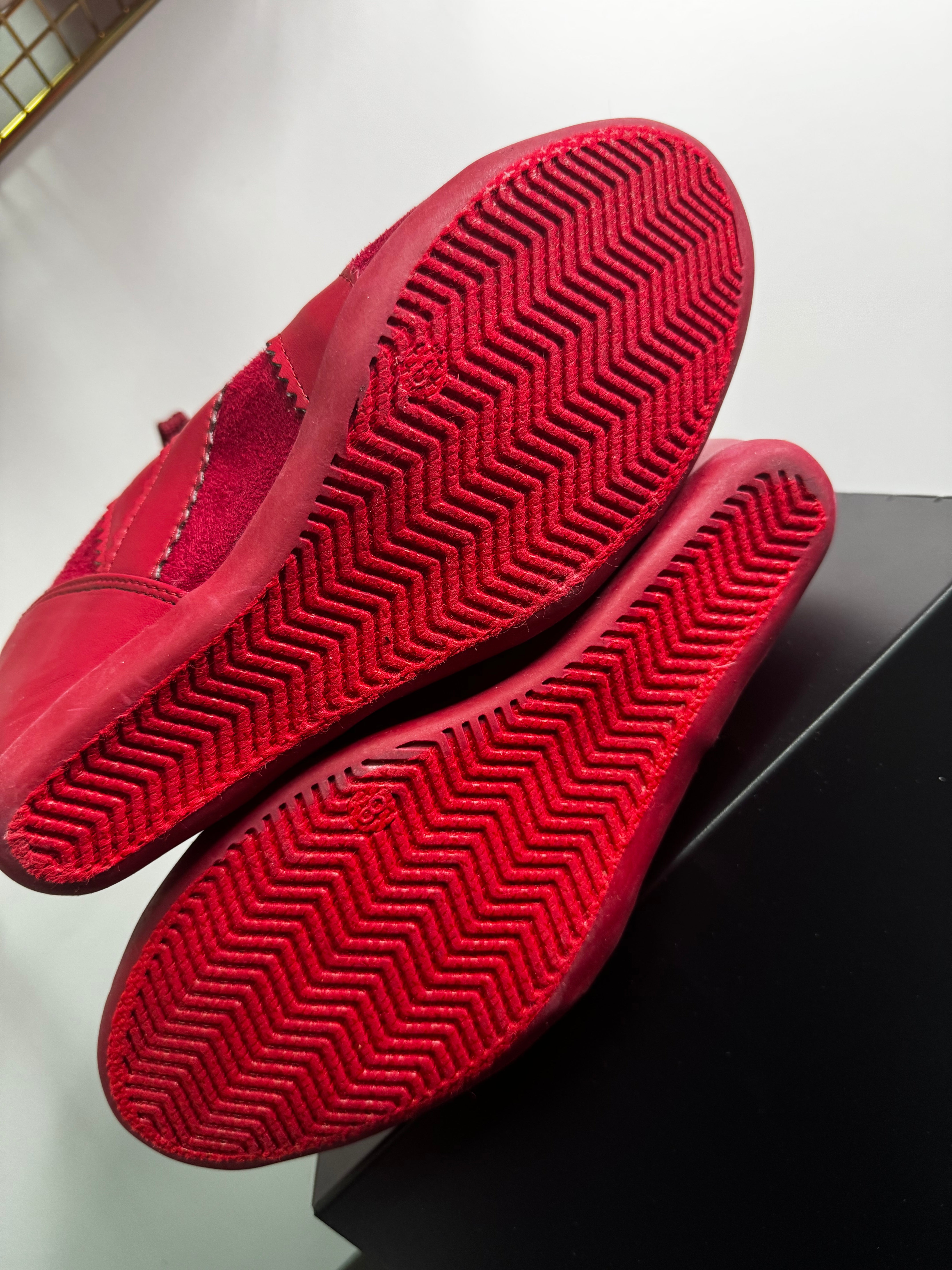 Y2K Red Leather Wedge |8