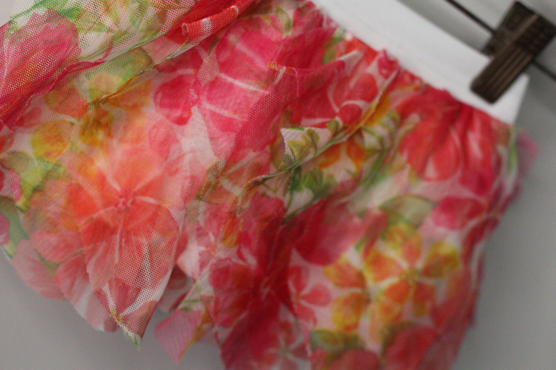 Watercolour Floral Tulle Bloomers | 6–9M