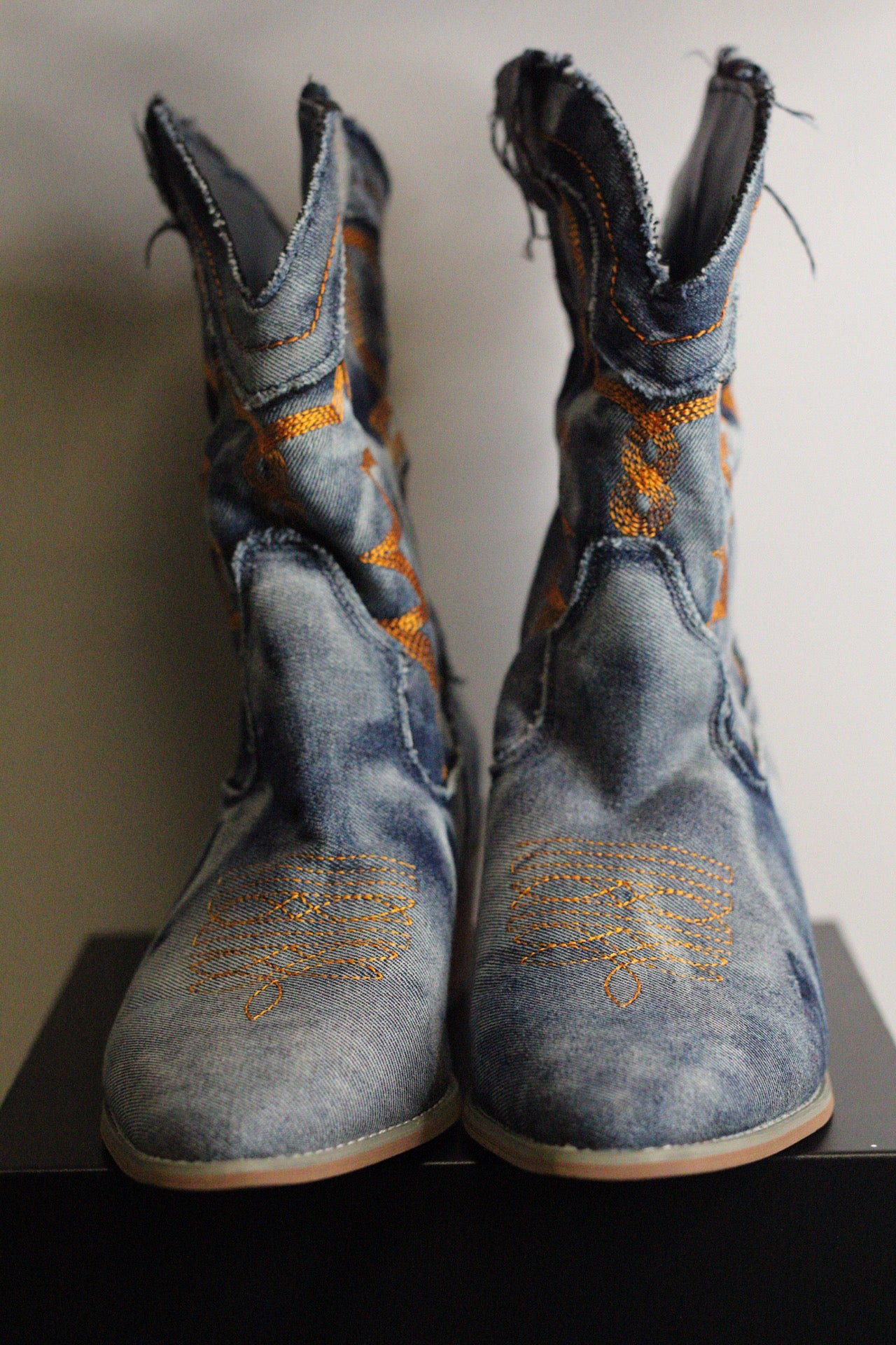 Denim Cowgirl Boots | 9