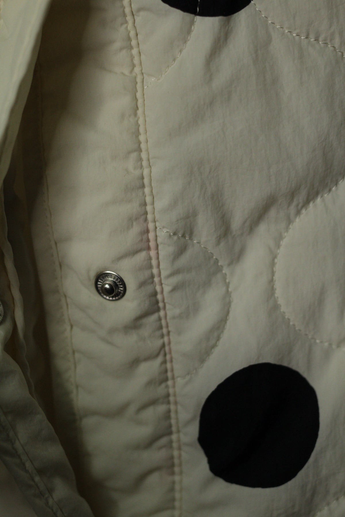 H&M Kids Black & White Polka Dot Quilted Jacket | 6–8Y