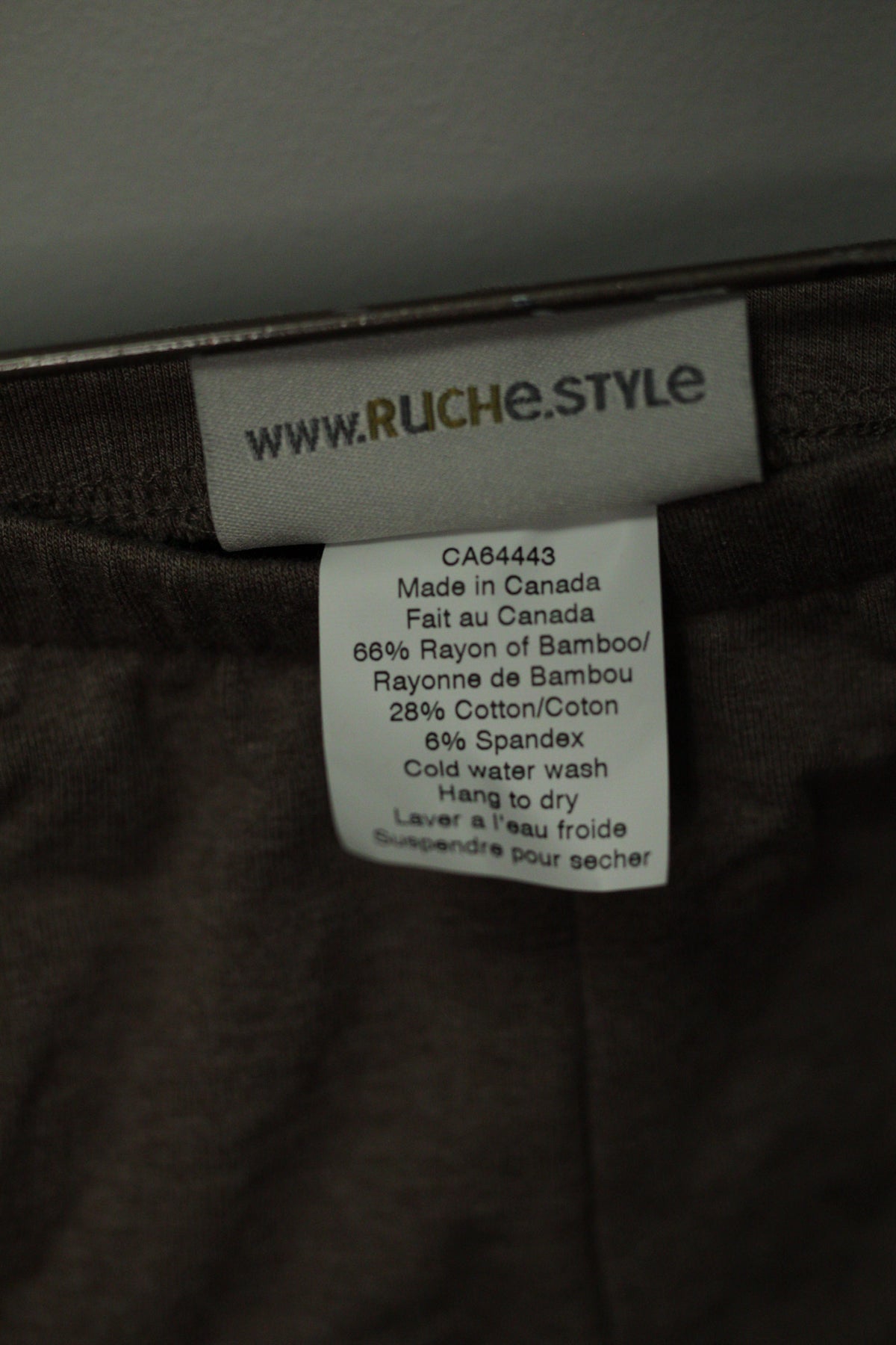 Cocoa French Terry Ruche Leggings