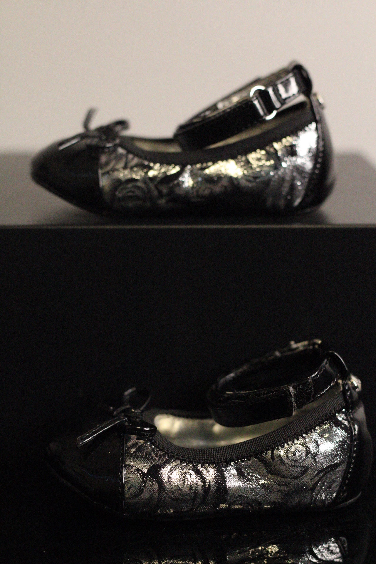 STUART WEITZMAN METALLIC ROSE BALLET FLATS | 4