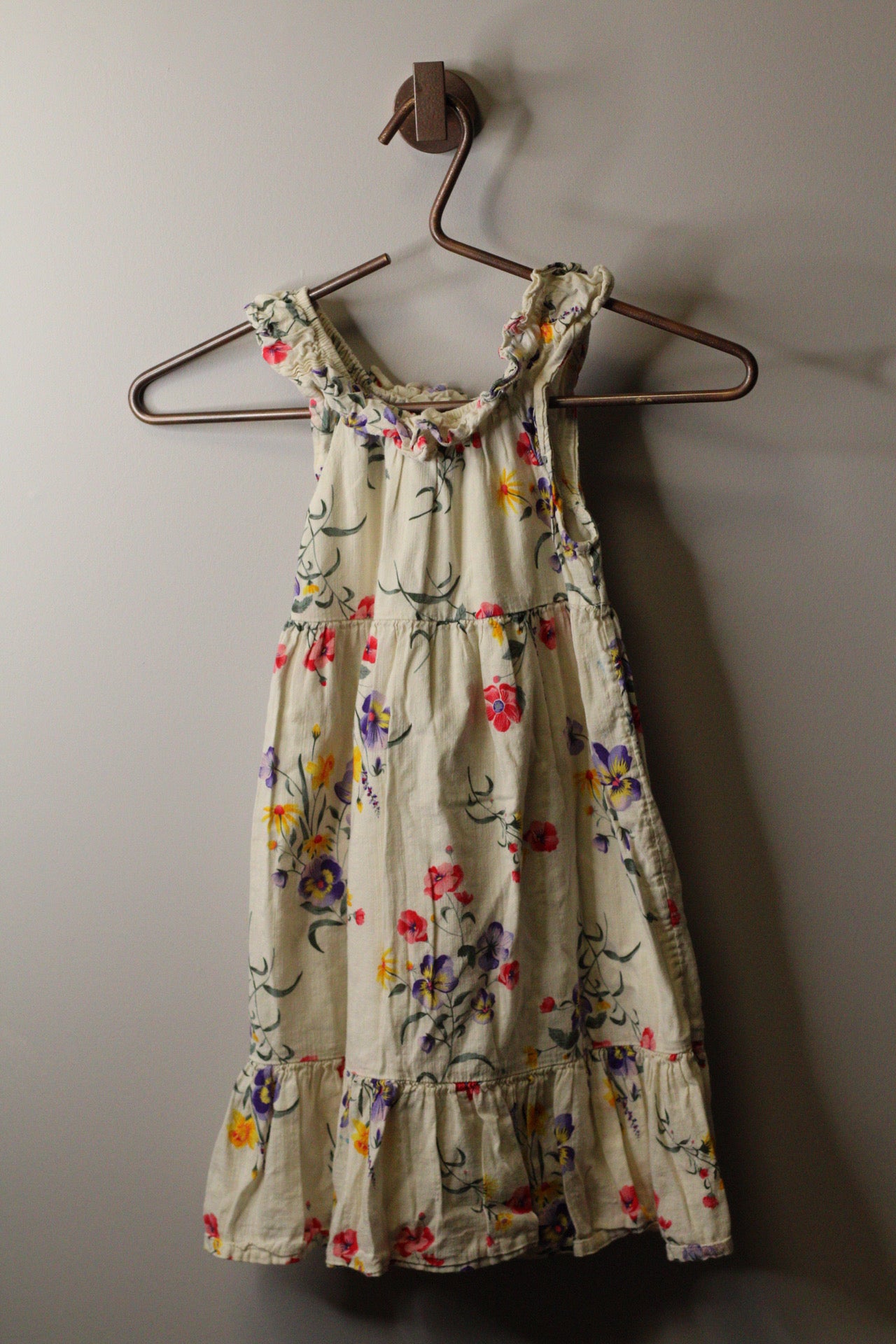 Floral Dress & Bubble Romper | 4t & 12–18M | 100% Cotton
