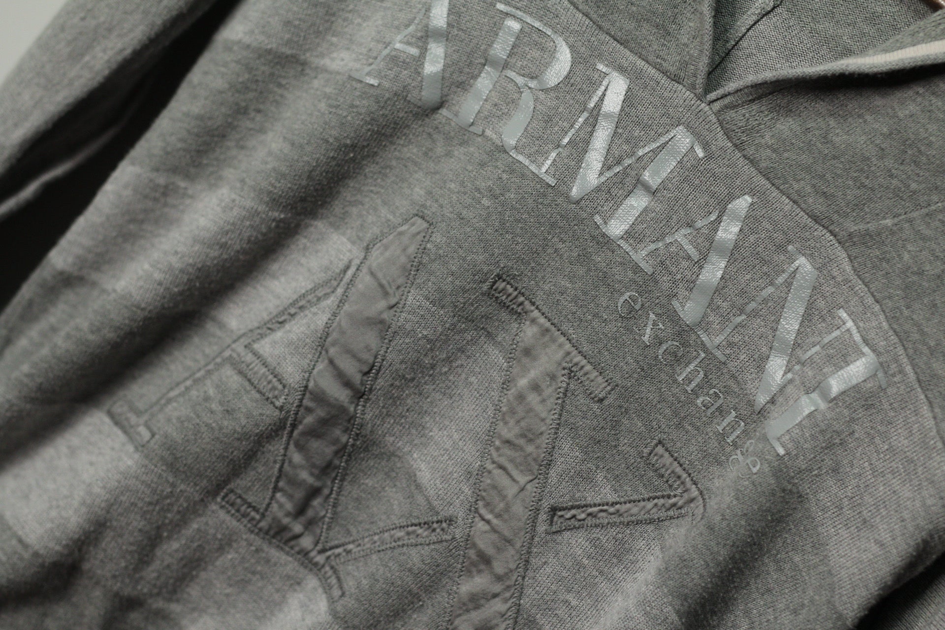 Armani Ex Y2K Knit Hoodie | M