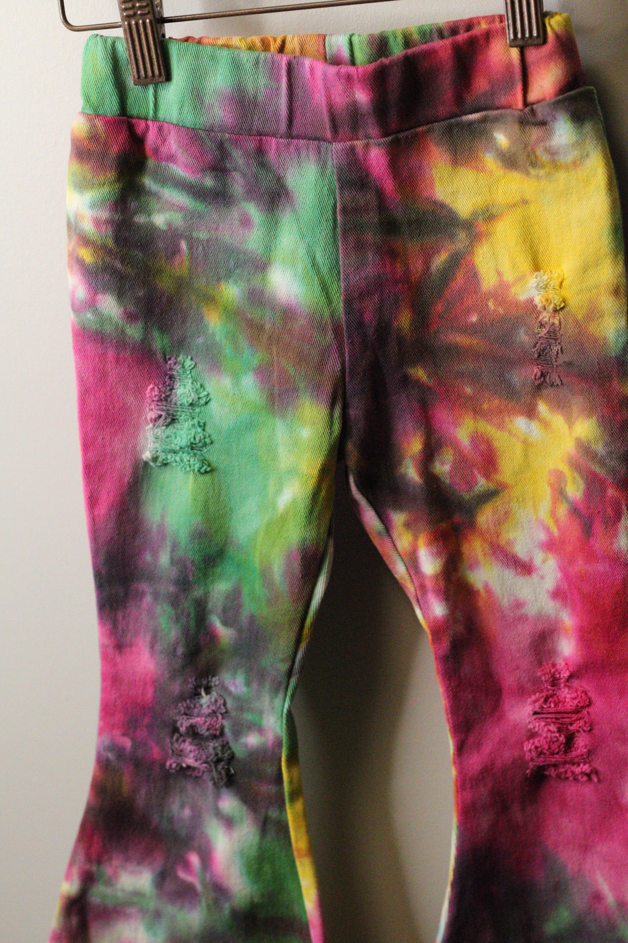 Rainbow Tie-Dye Bell Bottoms| 4t