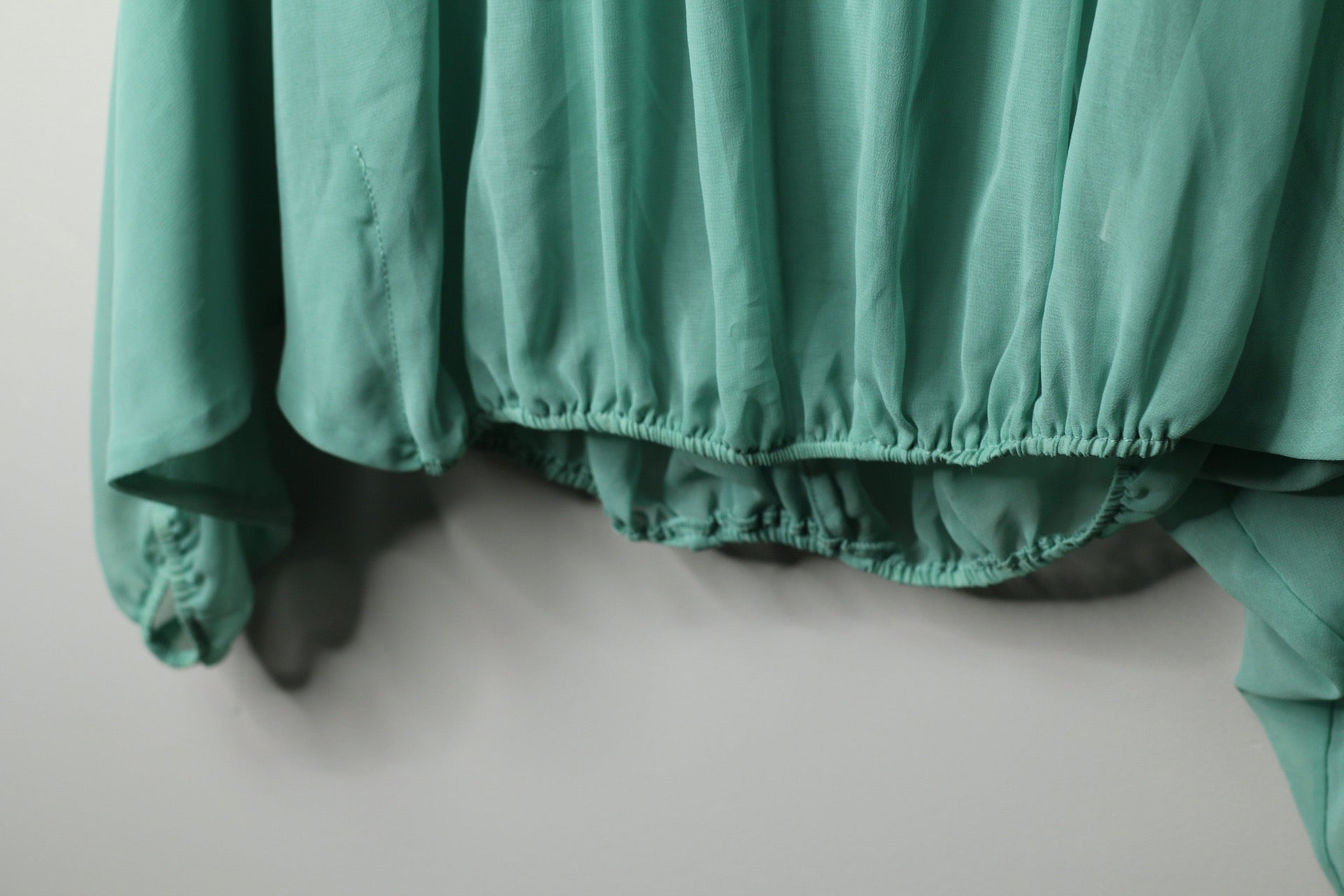 Sheer Off-Shoulder Blouse | M
