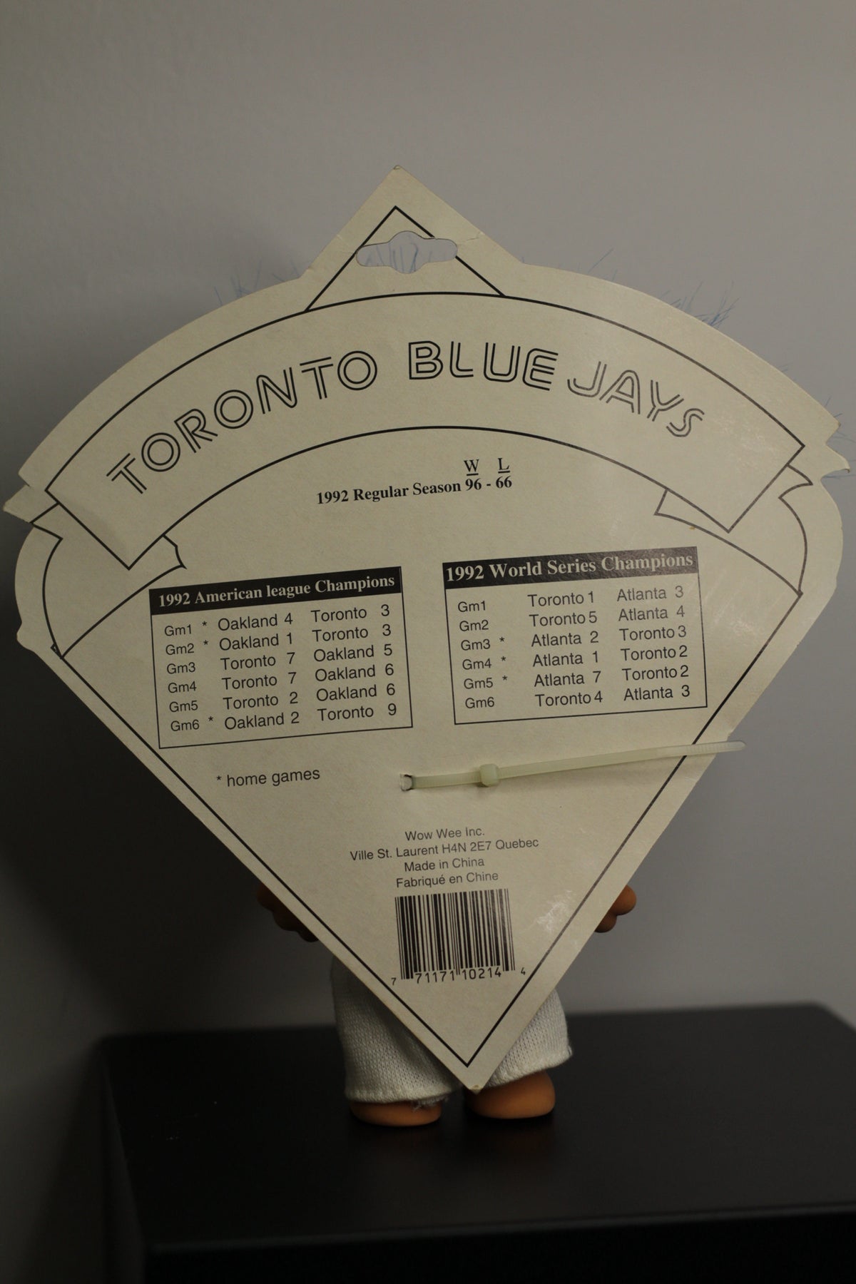 1992 Toronto Blue Jays Limited Edition Troll Doll