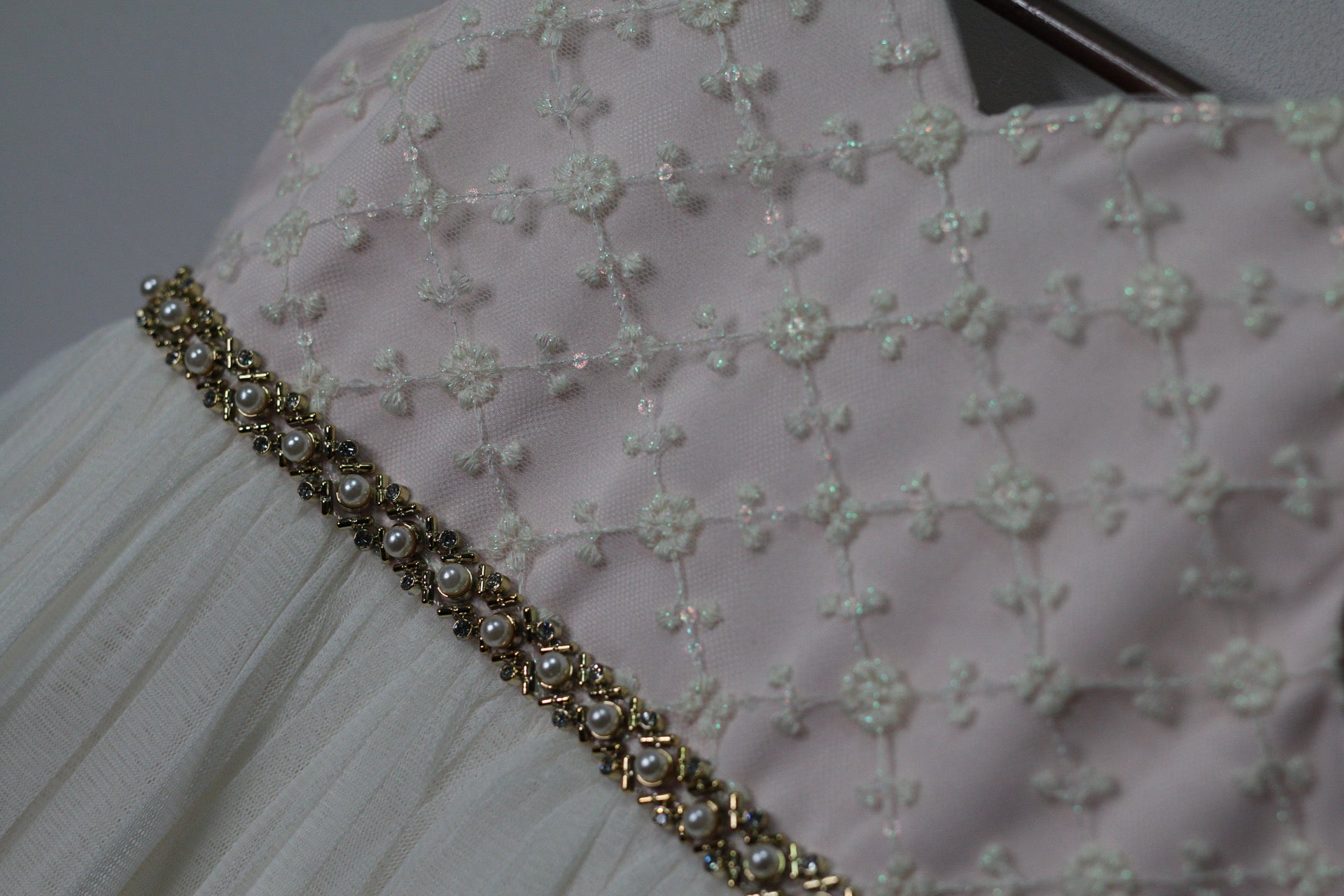 American Princess Embroidered Tiered Tulle Dress | 5T