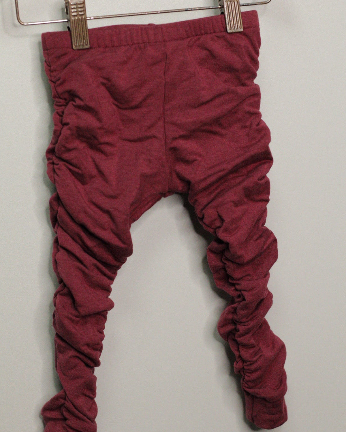 Merlot French Terry Ruche Leggings (Copy)