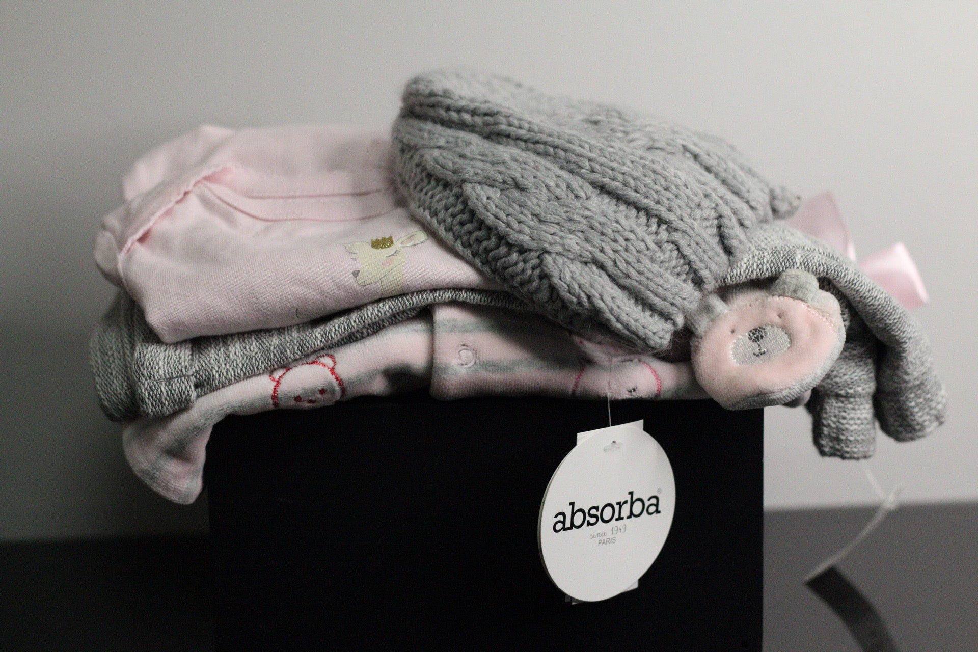 Pink & Grey Cozy Baby Bundle |O-12m