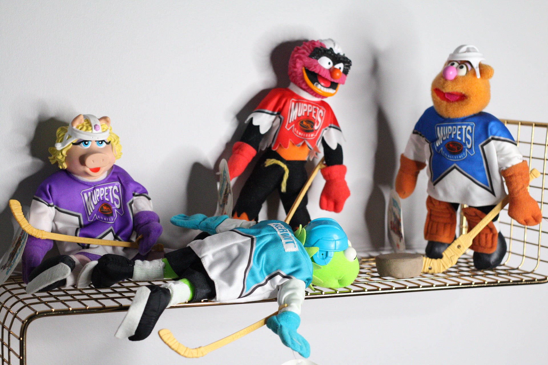 1995 McDonald’s Muppets NHL Hockey Plush Set of 4