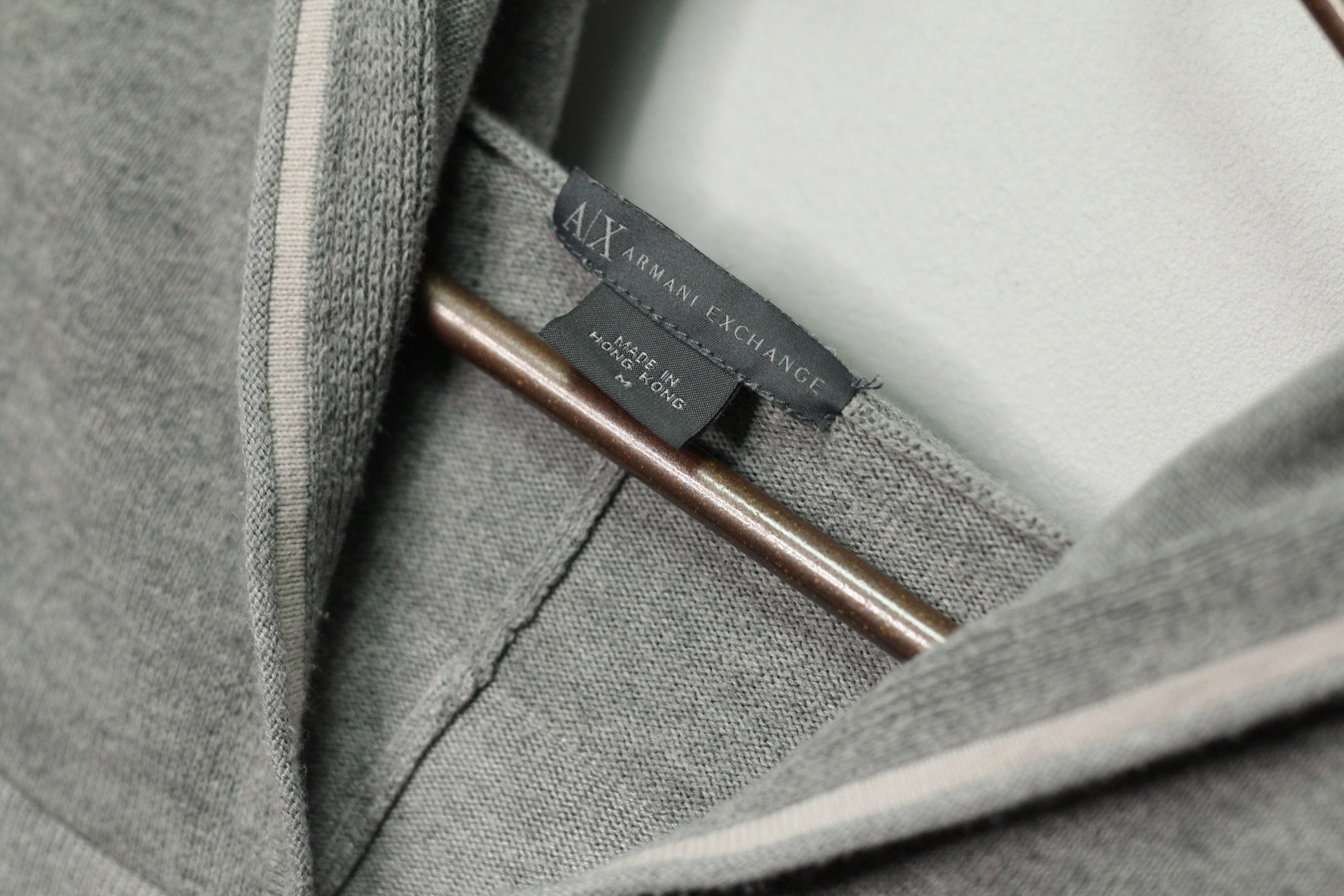 Armani Ex Y2K Knit Hoodie | M