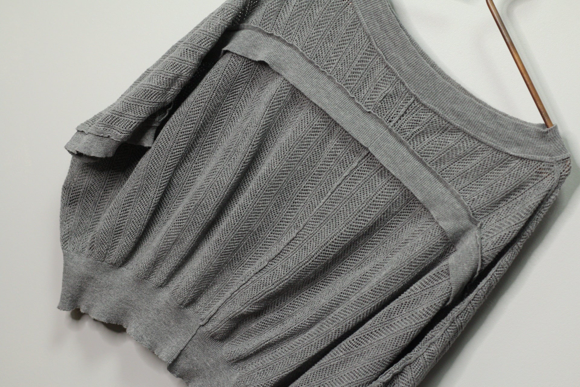 Sheer Knit Poncho Top | Buffalo | M