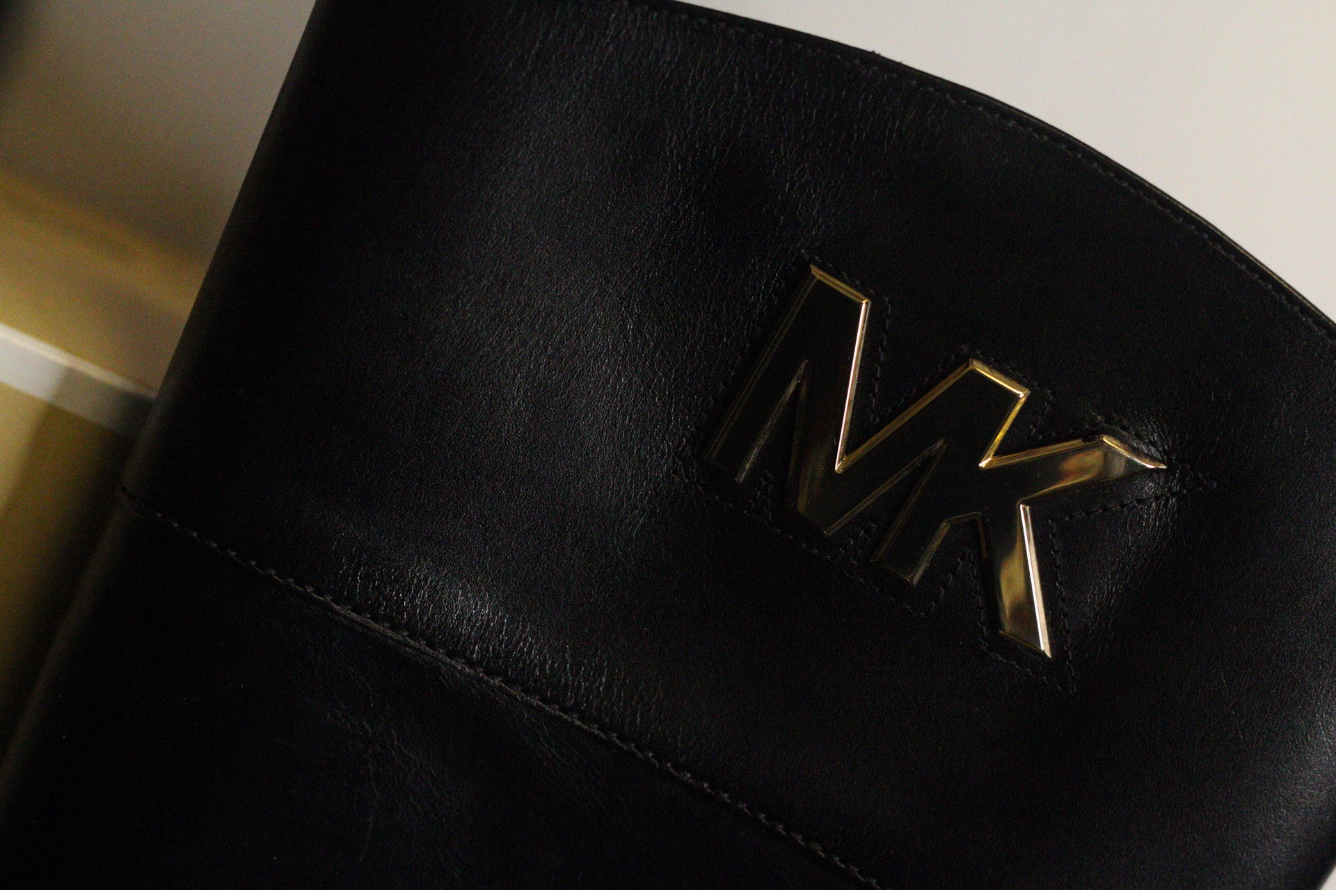 Michael Kors Black Leather Tall Riding Boots | 8 | NIB