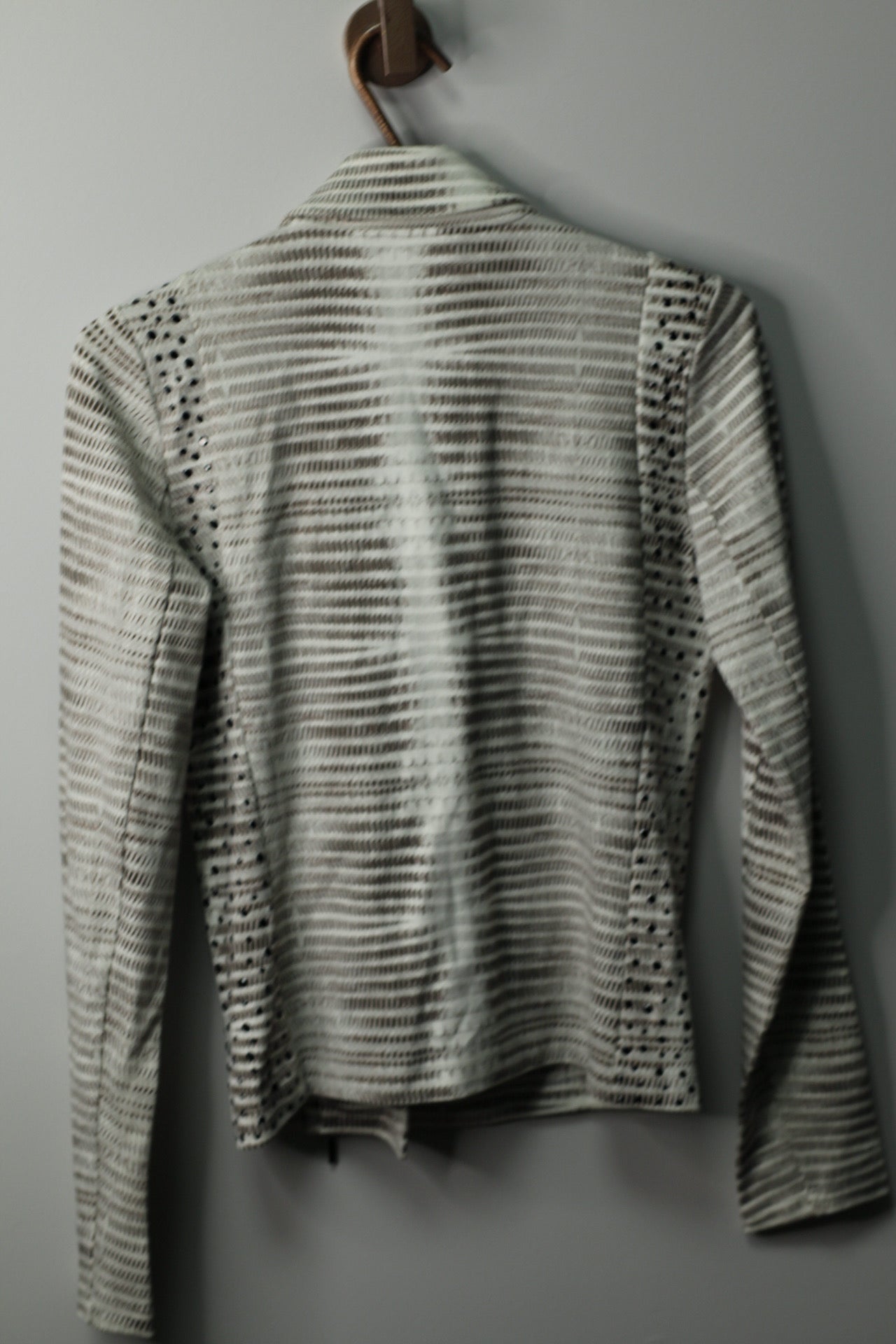 Armani Exchange Studded Moto Knit Jacket | S