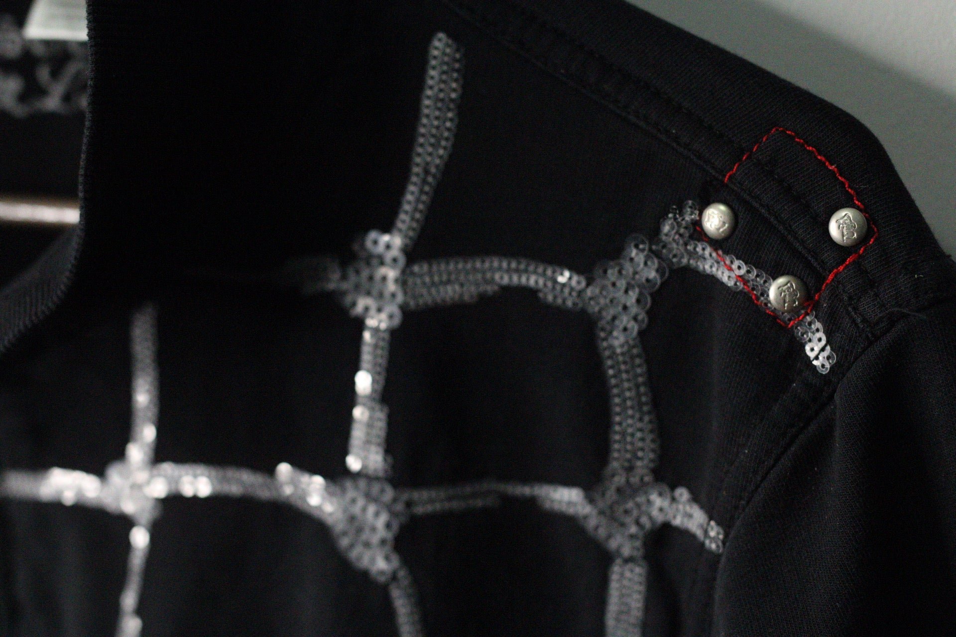 Sequin Grid Zip Jacket | Parasuco | Y2K | M