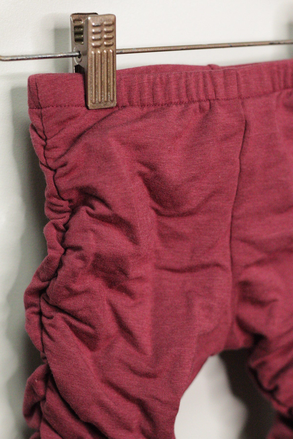 Merlot French Terry Ruche Leggings (Copy)