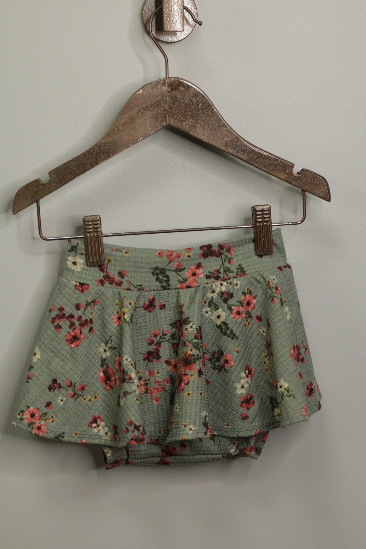 Sage Floral Skirted Bummies | 3T