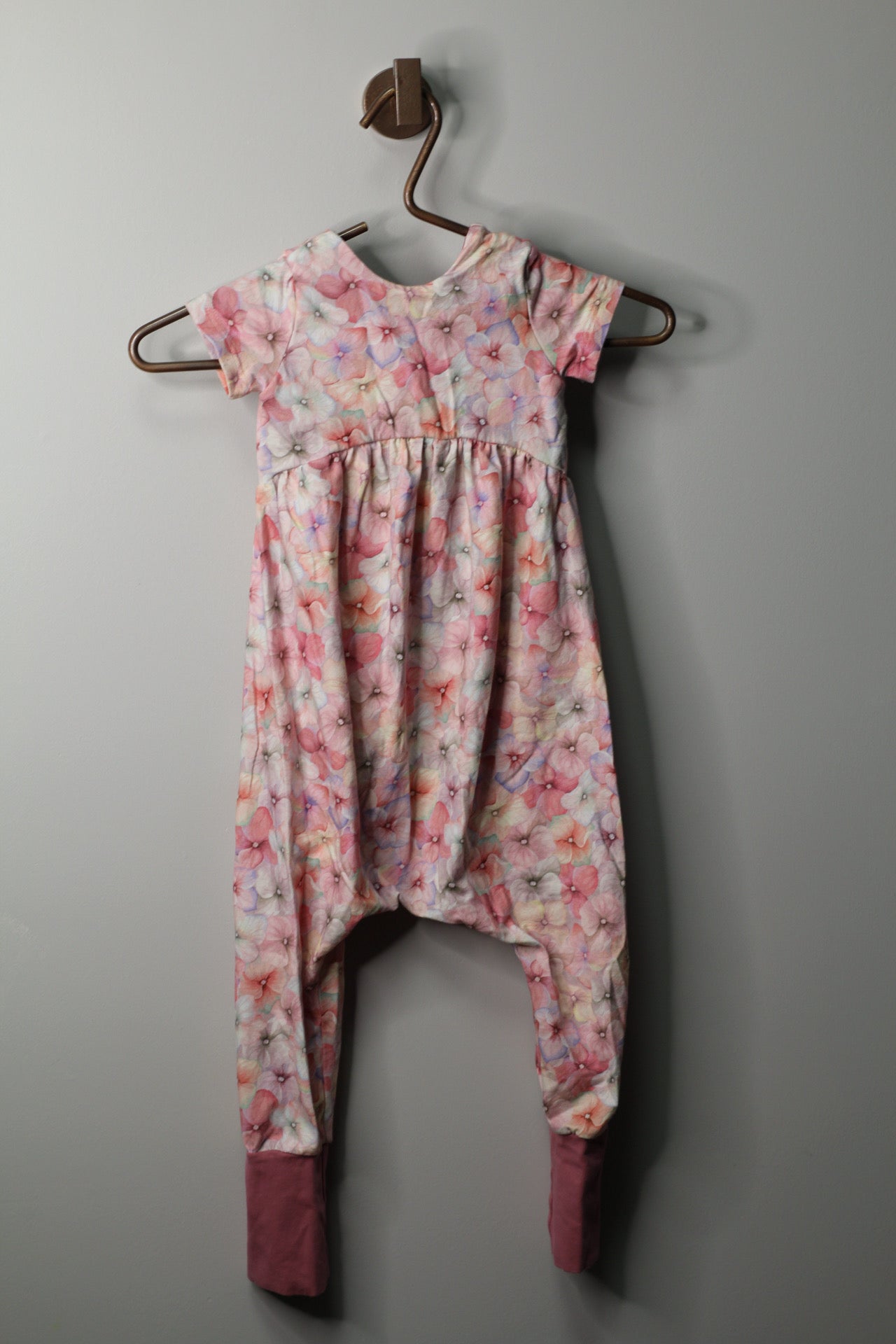 Handmade Floral Harem Romper | 3t