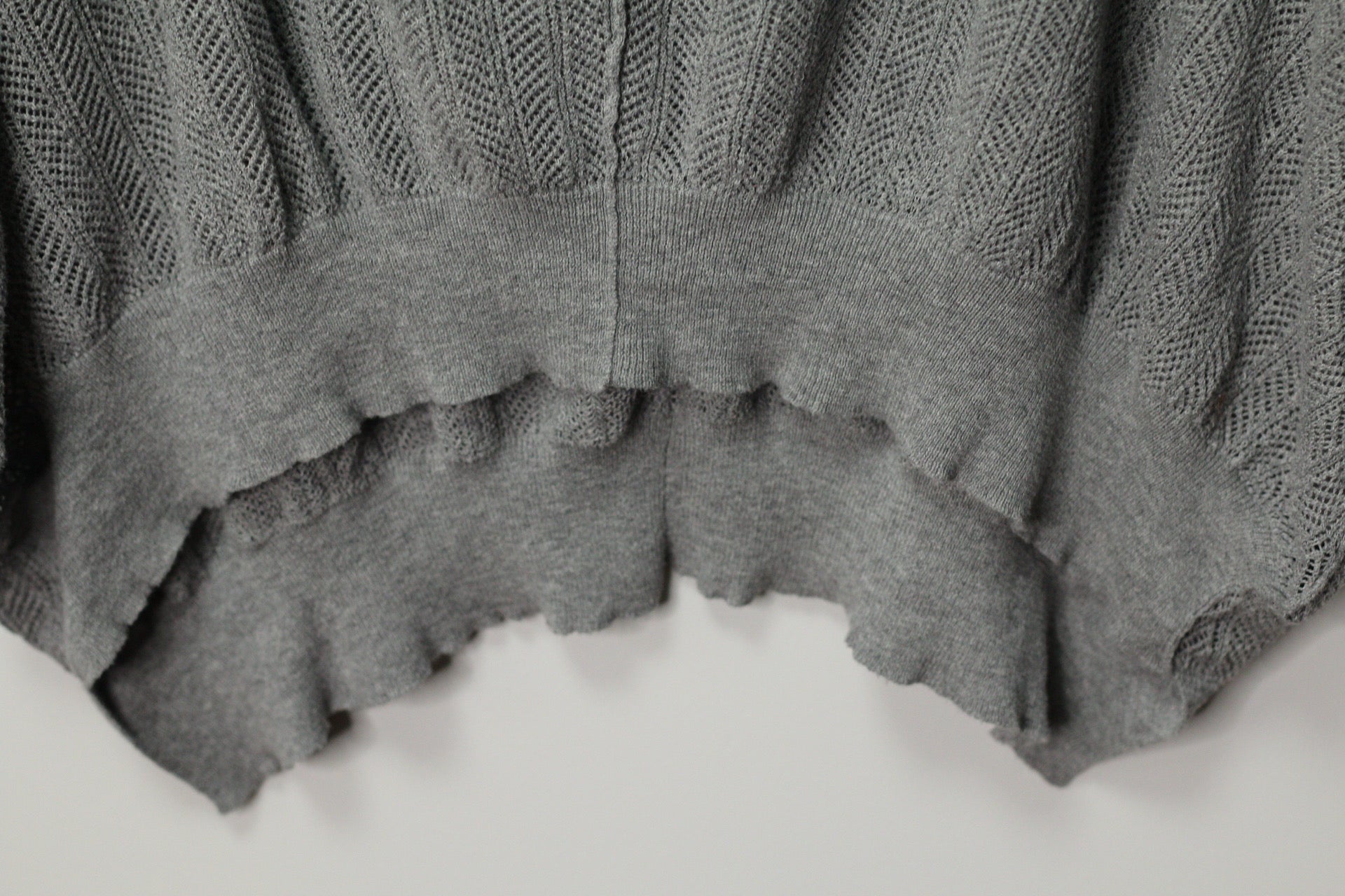 Sheer Knit Poncho Top | Buffalo | M