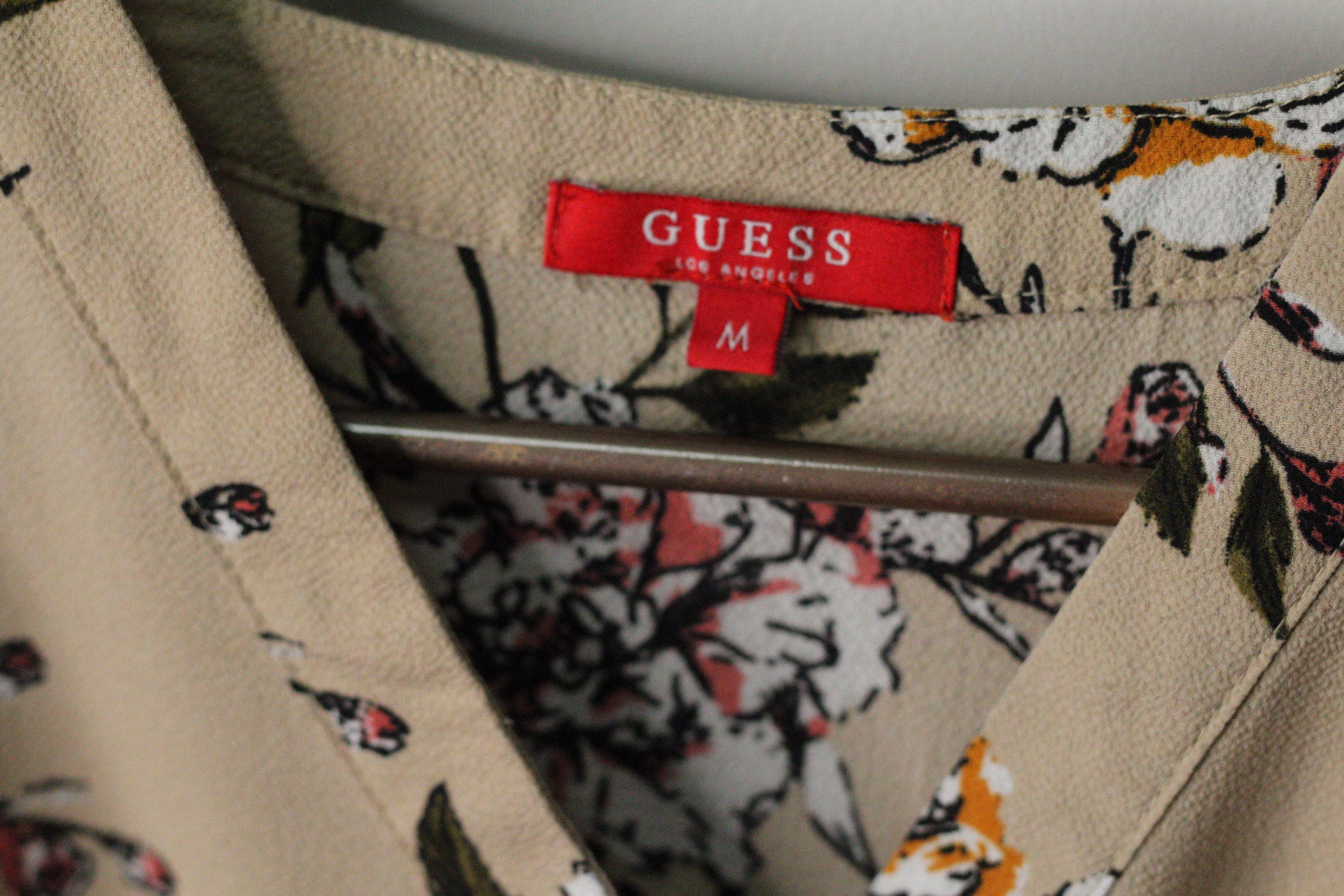 Floral Tunic Belted Blouse | Guess | M
