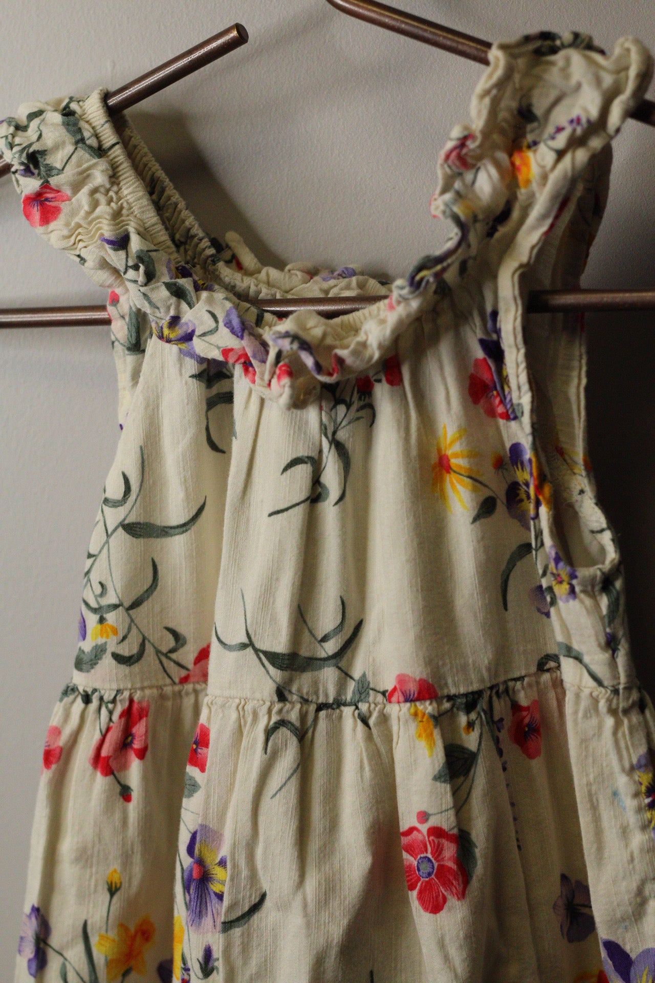 Floral Dress & Bubble Romper | 4t & 12–18M | 100% Cotton