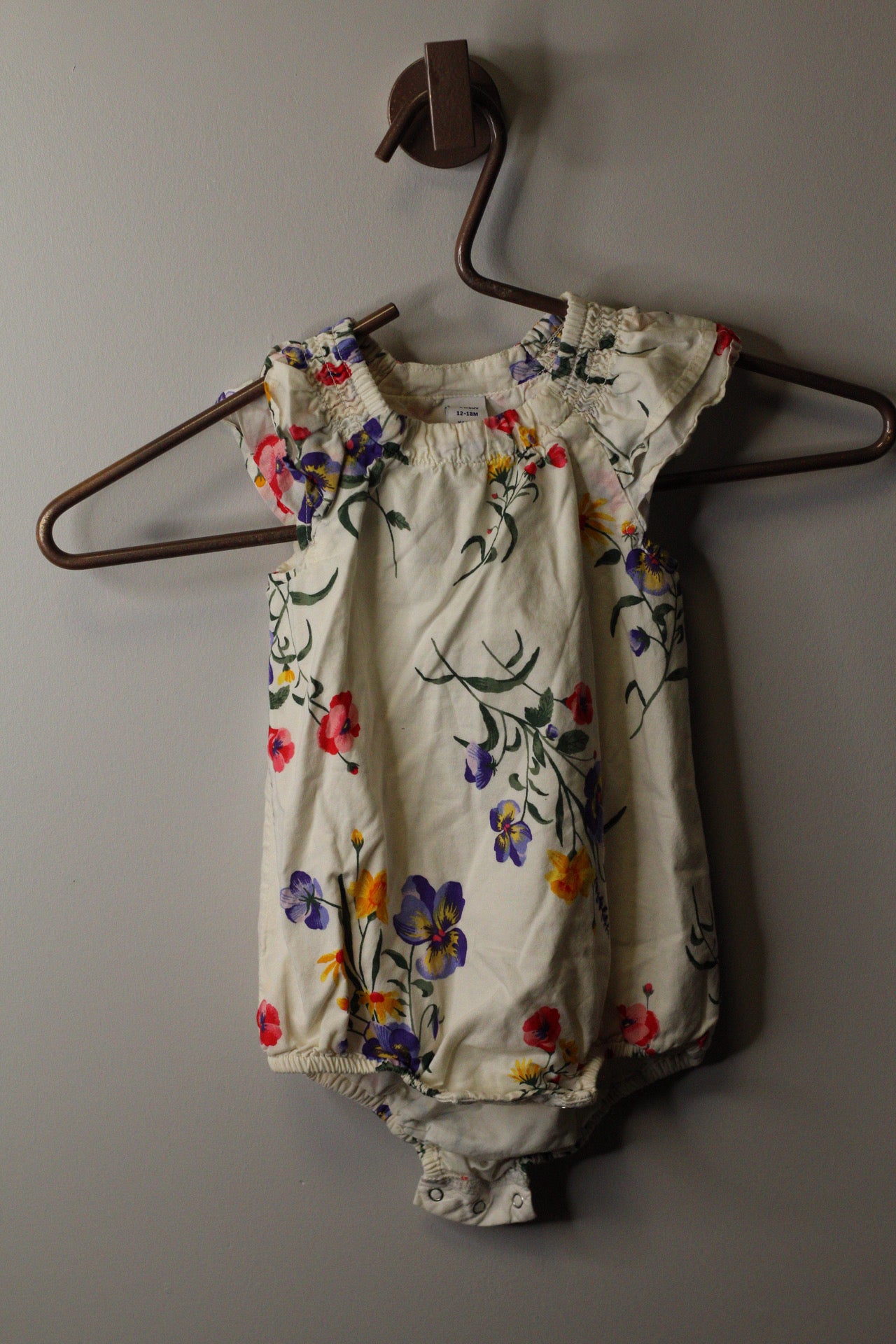 Floral Dress & Bubble Romper | 4t & 12–18M | 100% Cotton