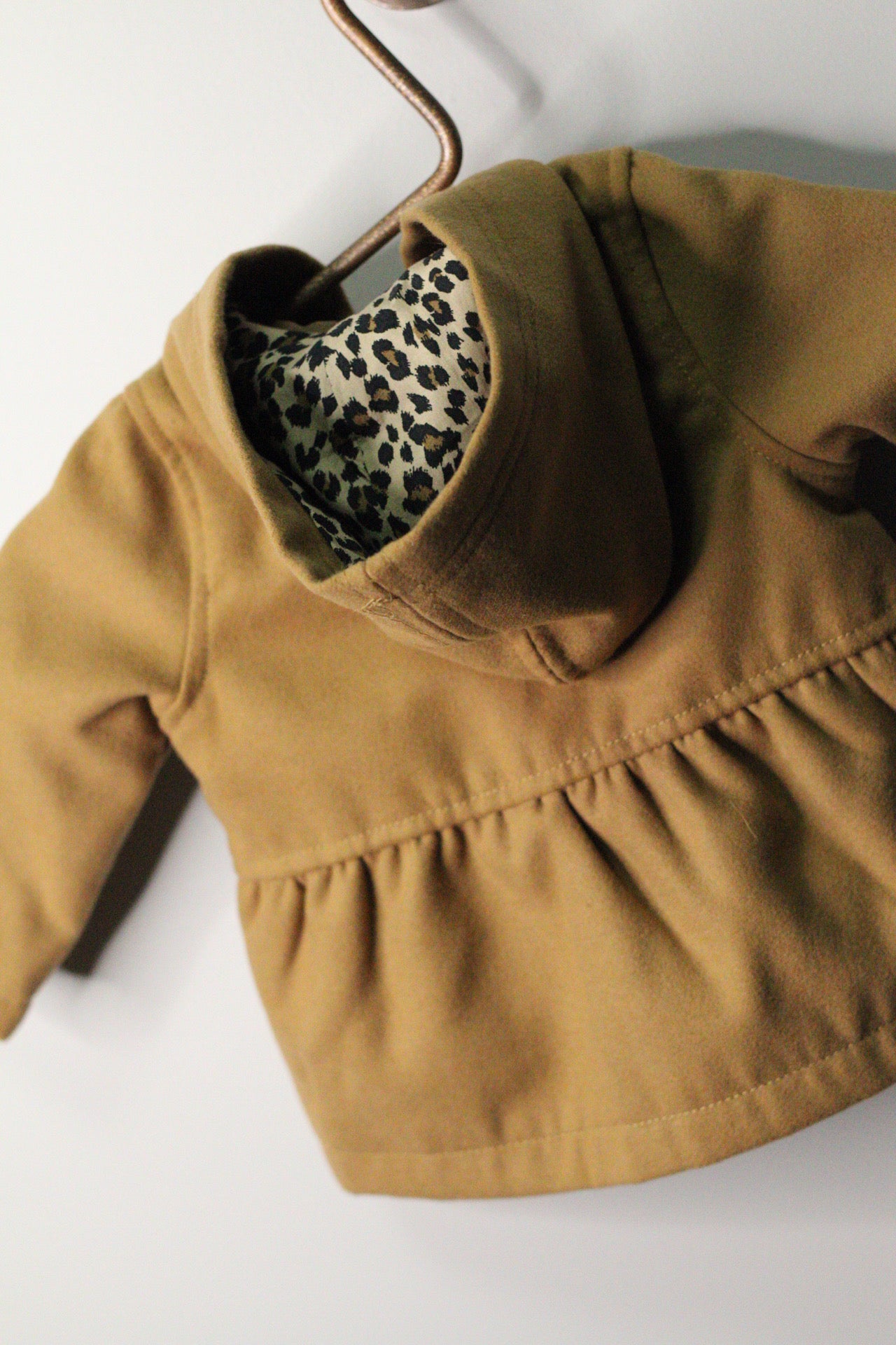 Heritage-Style Camel Hooded Coat | 6–12M