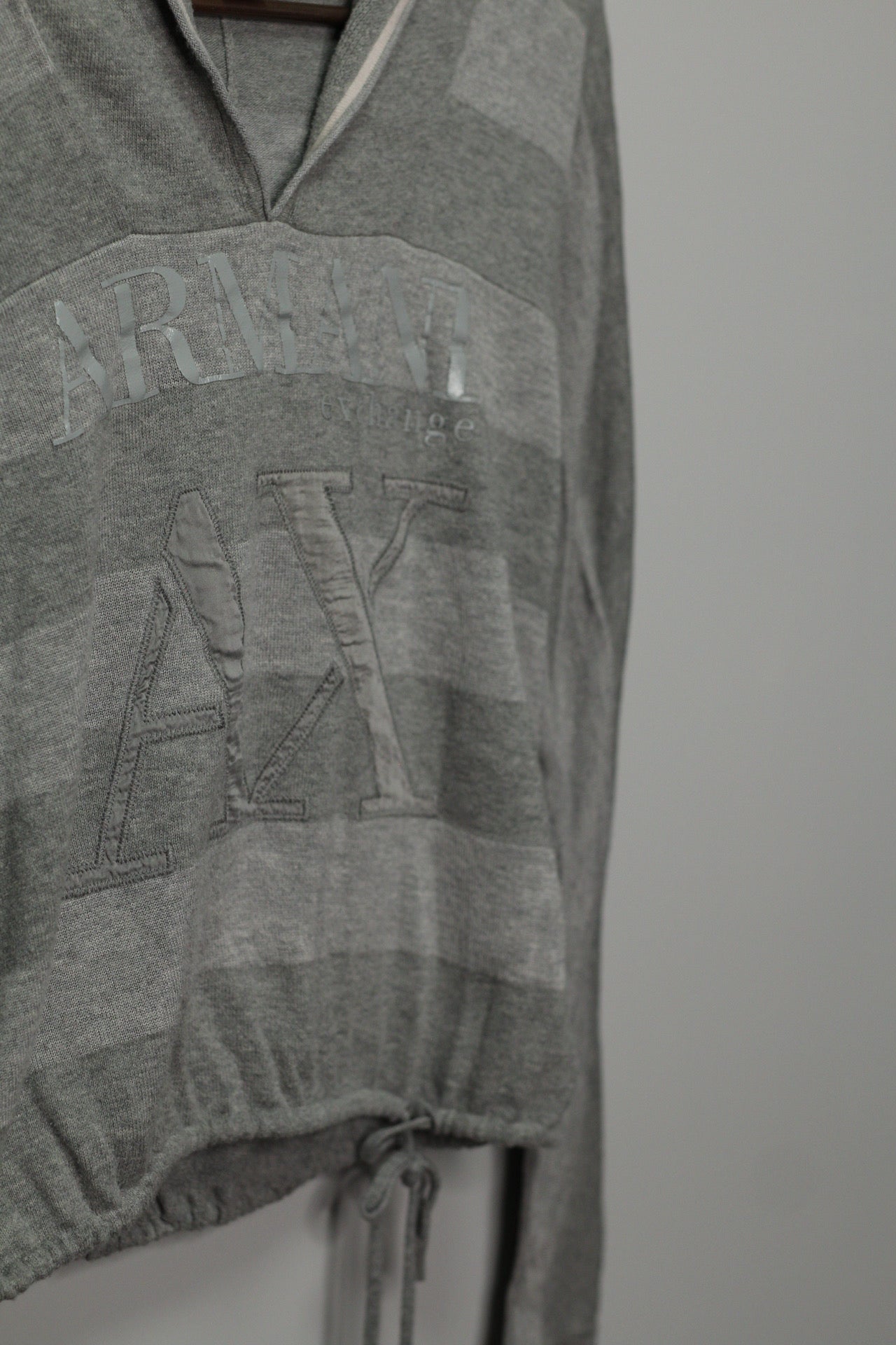 Armani Ex Y2K Knit Hoodie | M