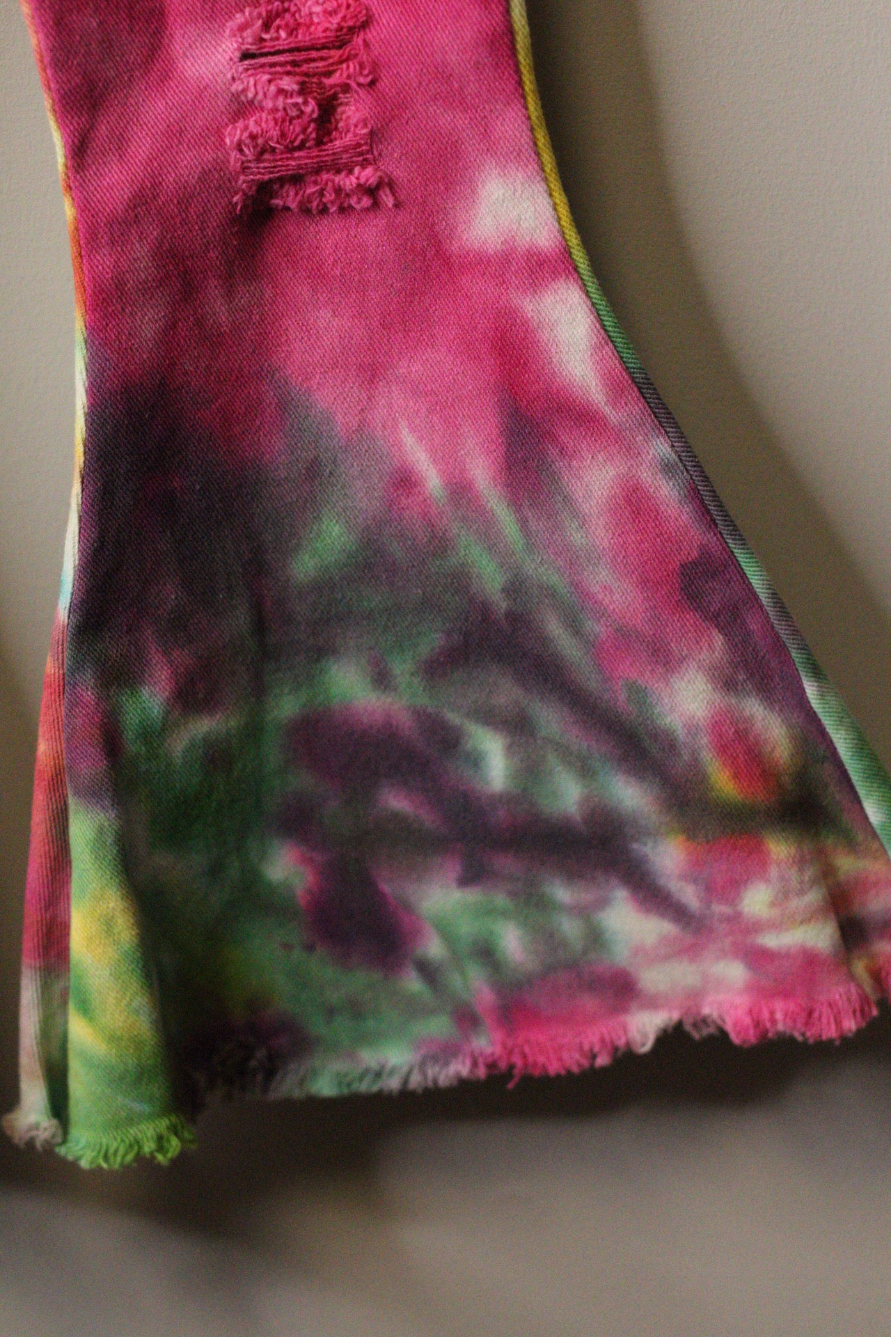 Rainbow Tie-Dye Bell Bottoms| 4t