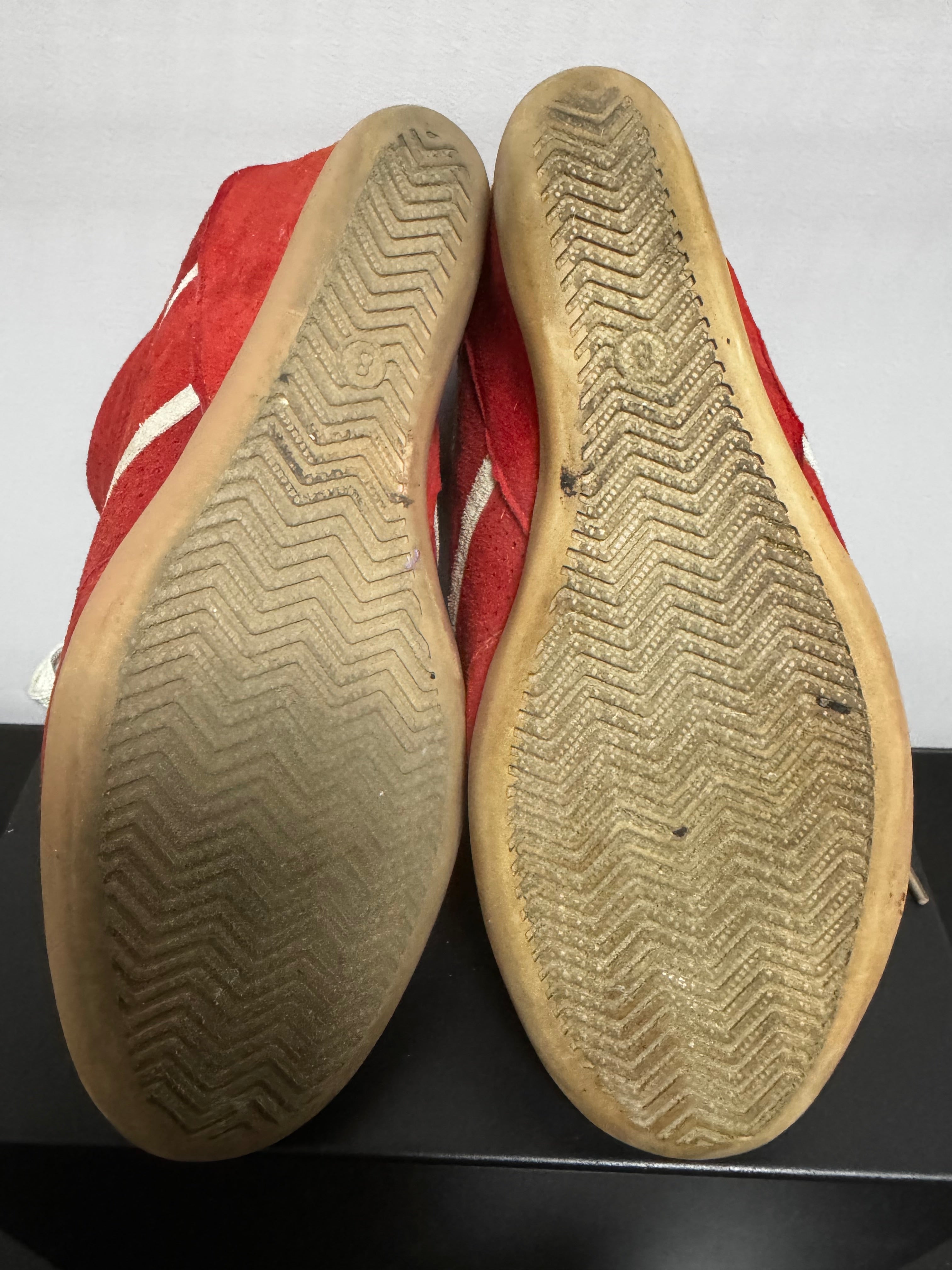 Y2K Red Wedge Sneakers |8