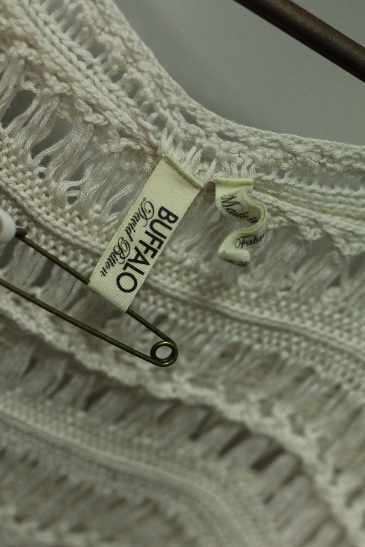 Crochet Knit Boho Top | M