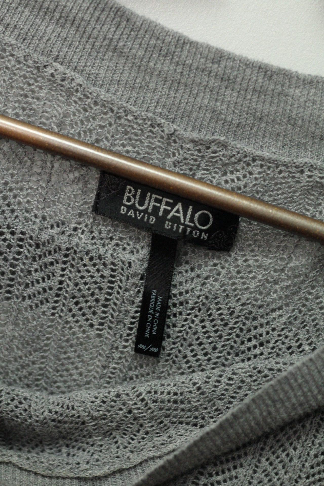 Sheer Knit Poncho Top | Buffalo | M