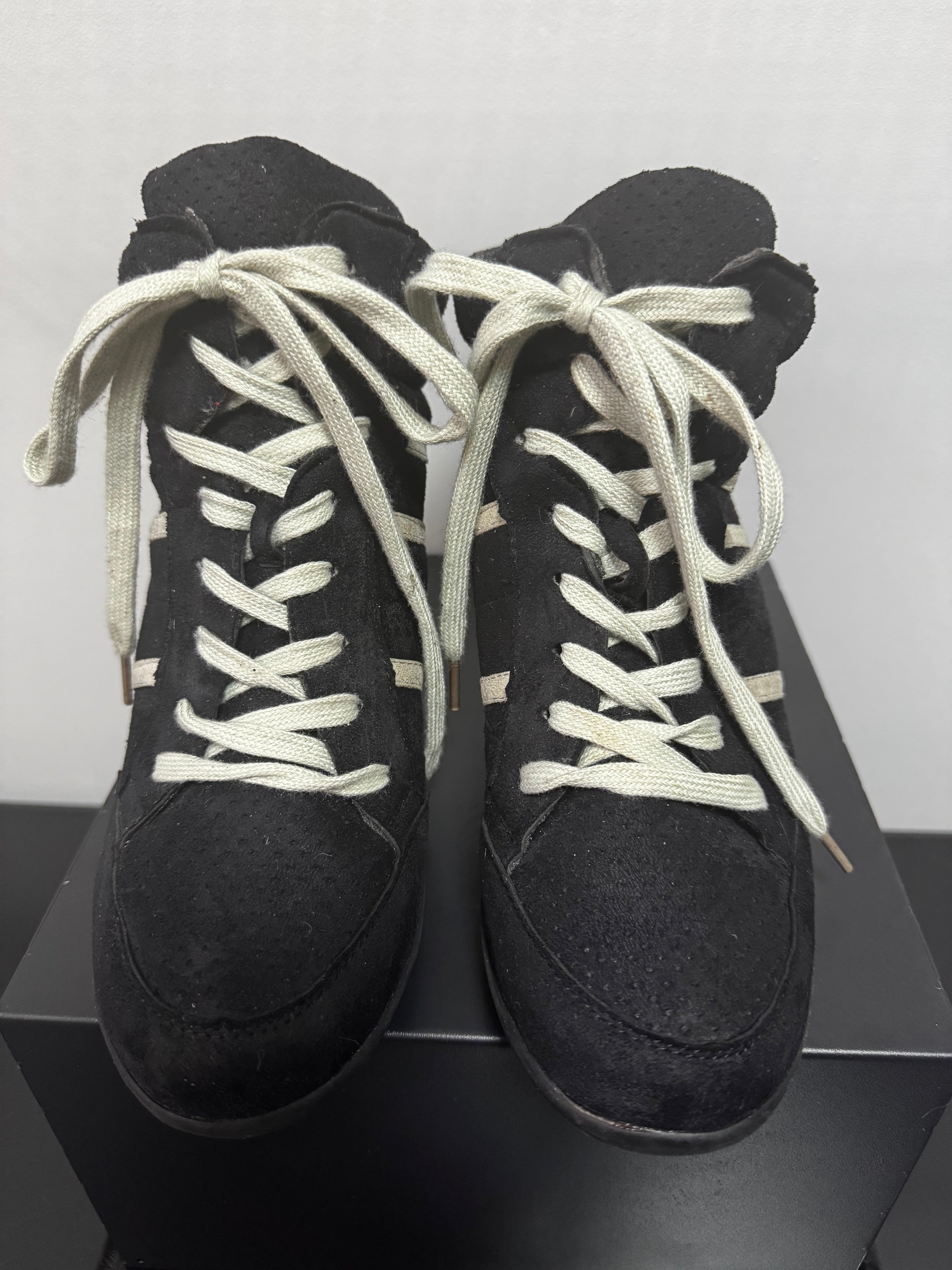 Y2K Black Wedge Sneakers | 8