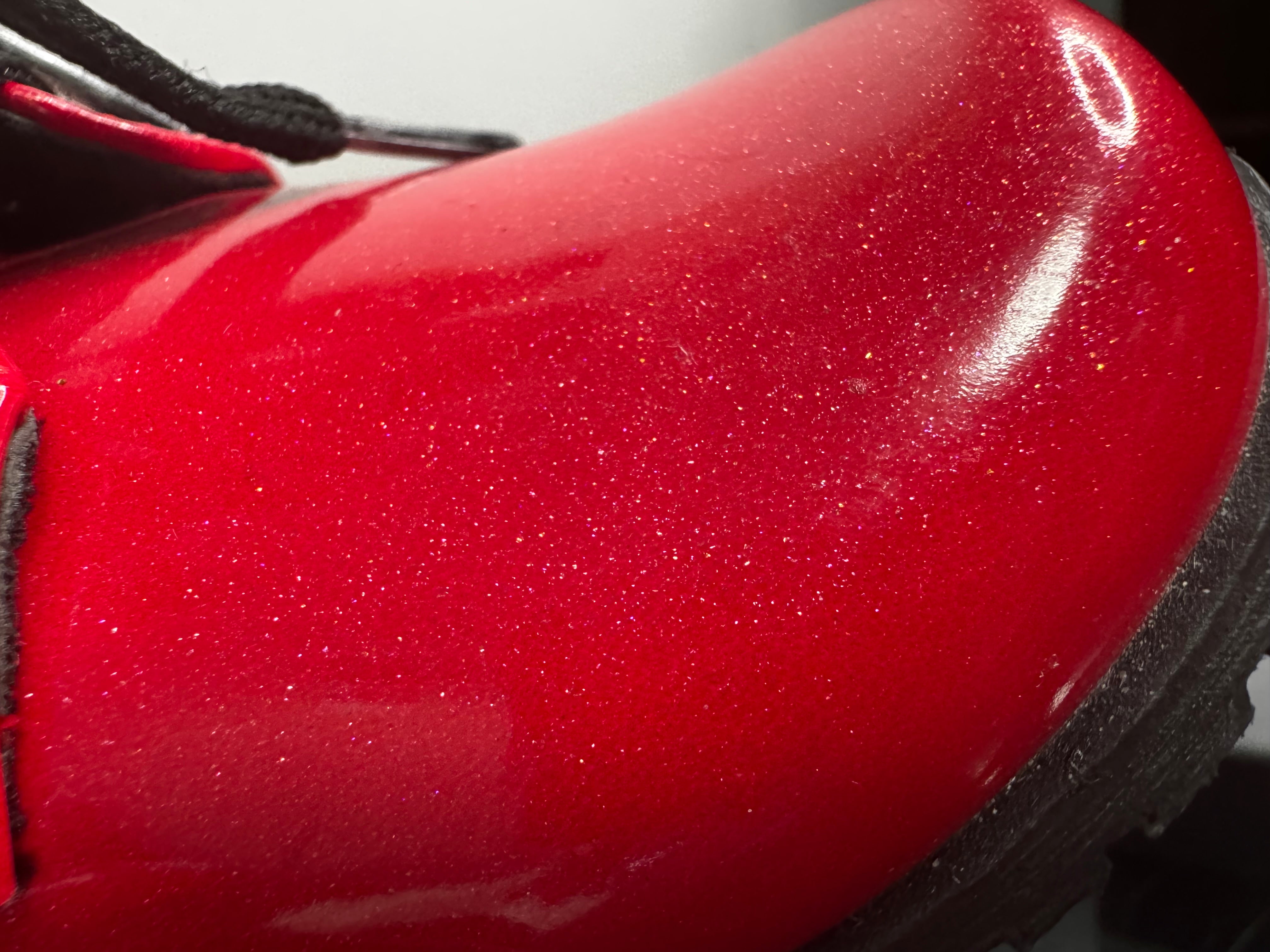Red Sparkle Combat Boots | 10