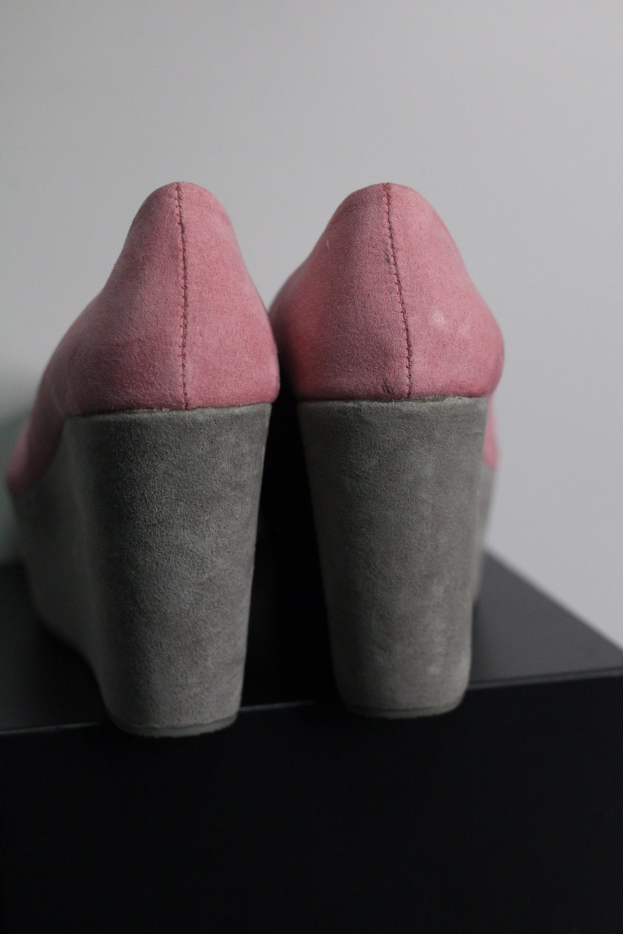 Pink & Grey PLATFORM WEDGES | SIZE 39