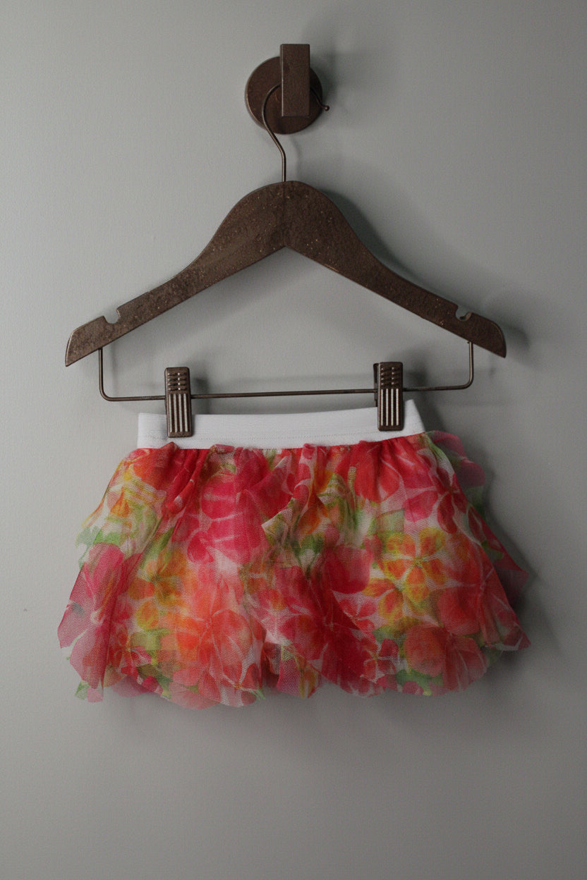 Watercolour Floral Tulle Bloomers | 6–9M