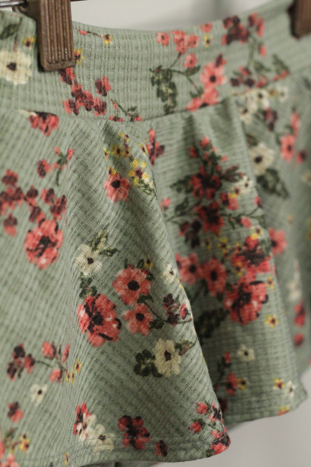 Sage Floral Skirted Bummies | 3T