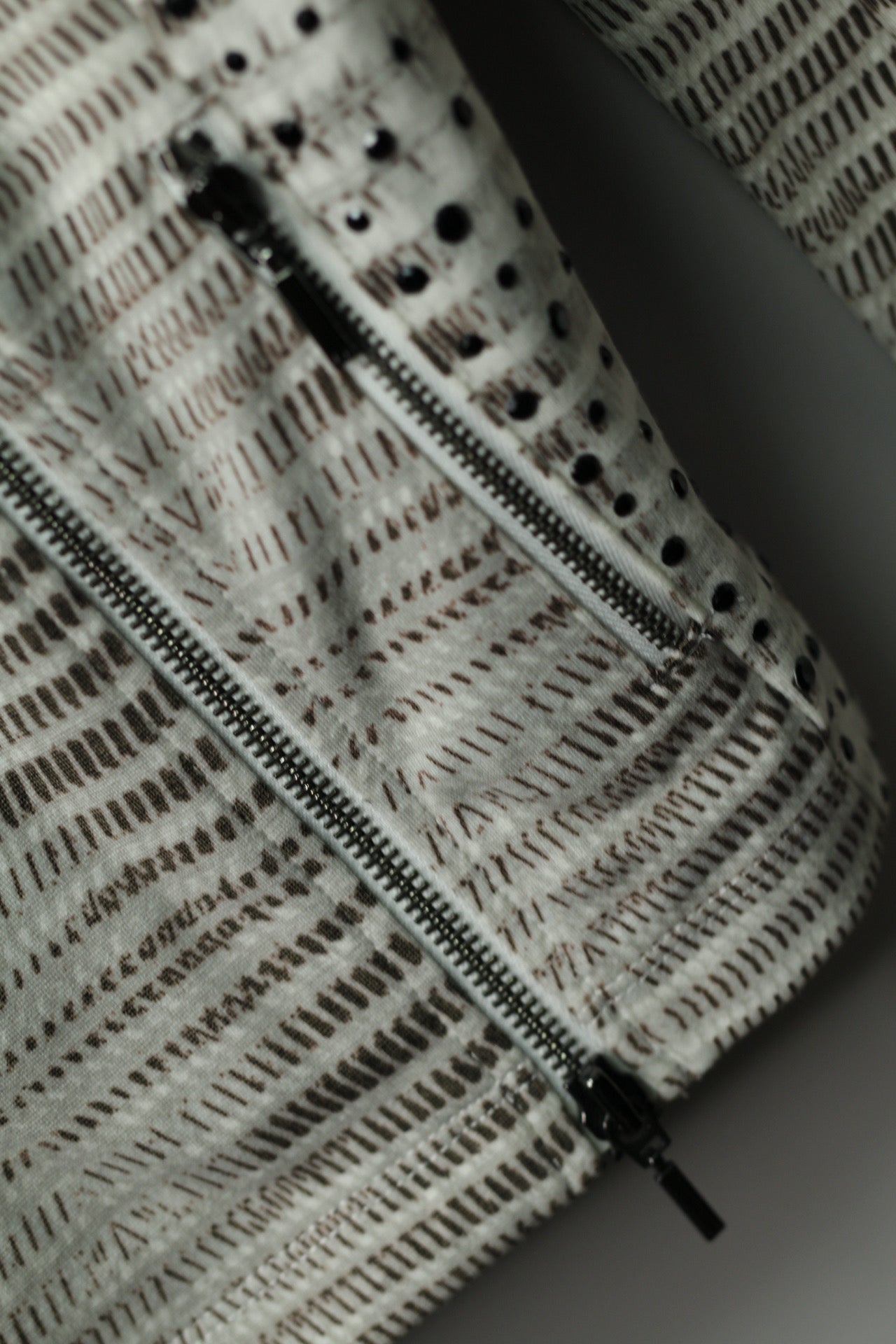 Armani Exchange Studded Moto Knit Jacket | S