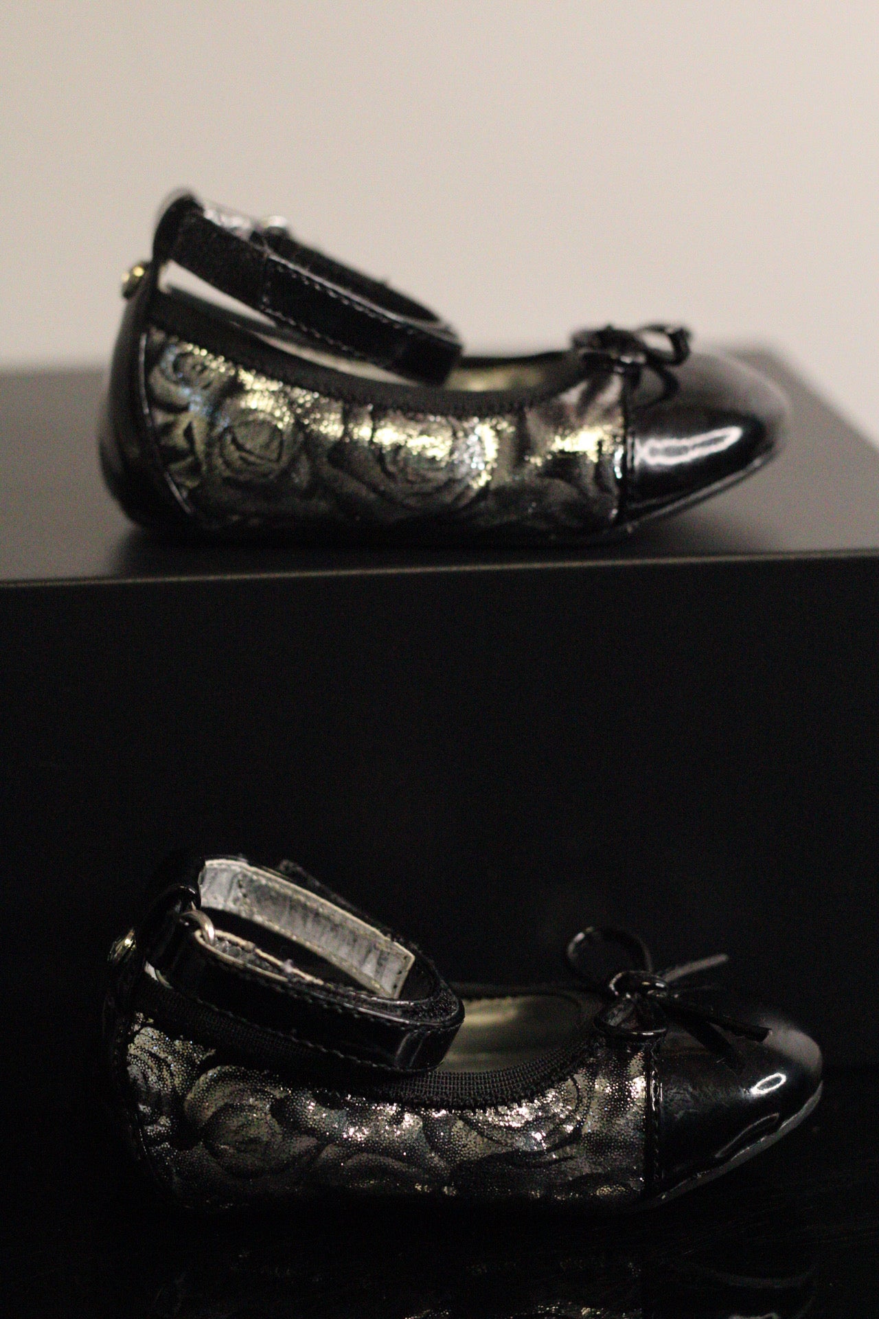 STUART WEITZMAN METALLIC ROSE BALLET FLATS | 4
