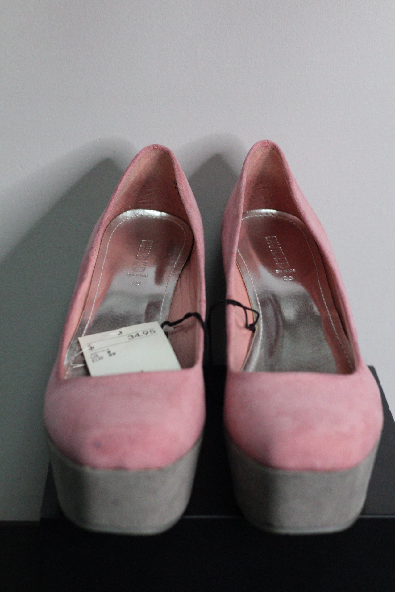 Pink & Grey PLATFORM WEDGES | SIZE 39